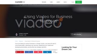 
                            13. Using Viadeo for Business Purposes - Cleverism
