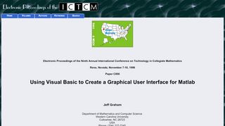 
                            9. Using Visual Basic to Create a Graphical User Interface for Matlab