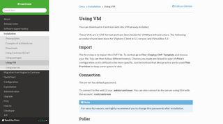 
                            5. Using VM — Centreon 2.8.26 documentation