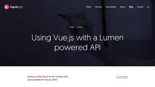 
                            9. Using Vue.js with a Lumen powered API - Liquid Light