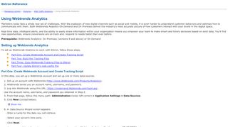 
                            1. Using Webtrends Analytics - EPiServer Webhelp
