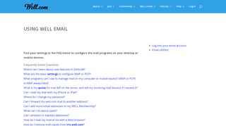 
                            8. Using WELL Email > The WELL