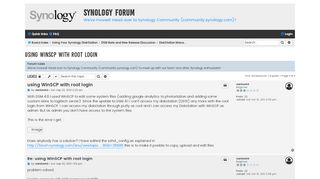 
                            8. using WinSCP with root login - Synology Forum