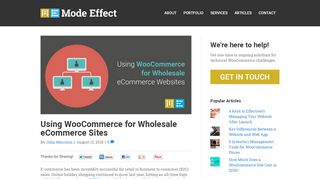 
                            12. Using WooCommerce for Wholesale eCommerce Sites – Mode Effect