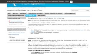 
                            7. Using Write-N-Cite 4 - Introduction to RefWorks - LibGuides at ...