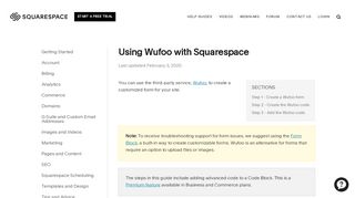 
                            10. Using Wufoo with Squarespace – Squarespace Help