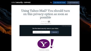 
                            9. Using Yahoo Mail? You should turn on this privacy option as soon as ...