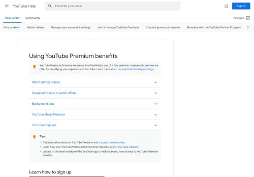
                            13. Using YouTube Premium benefits - YouTube Help - Google Support