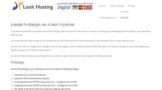 
                            6. Using Zoho Email - Look-Hosting