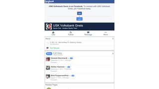 
                            10. USK Volksbank Gneis - Facebook