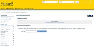 
                            11. USM Application - Main View | Admission Application | Admissions ...