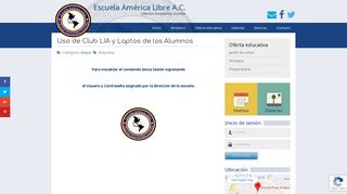 
                            8. Uso de Club LIA y Laptos de los Alumnos – Escuela América Libre A.C.
