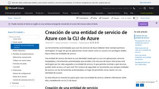 
                            6. Uso de entidades de servicio de Azure con la CLI de Azure | Microsoft ...
