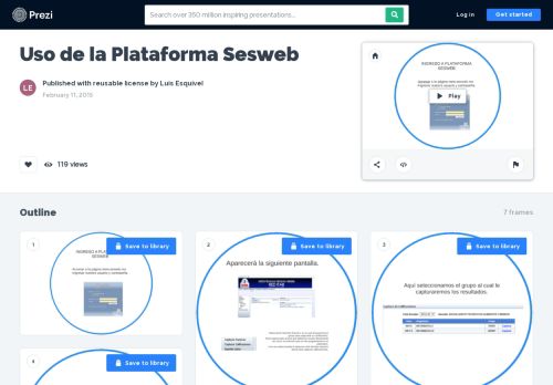 
                            8. Uso de la Plataforma Sesweb by Luis Esquivel on Prezi