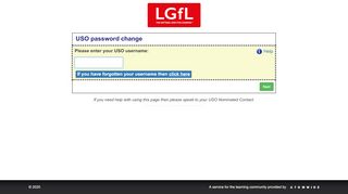 
                            6. USO Password Change Page