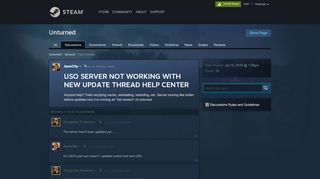 
                            2. USO SERVER NOT WORKING WITH NEW UPDATE THREAD HELP ...