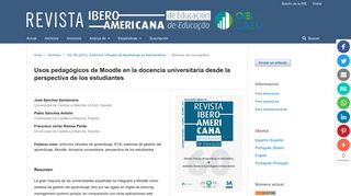 
                            8. Usos pedagógicos de Moodle en la docencia universitaria desde la ...