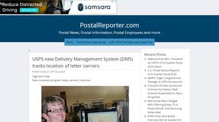 
                            9. USPS new Delivery Management System (DMS) tracks location of ...