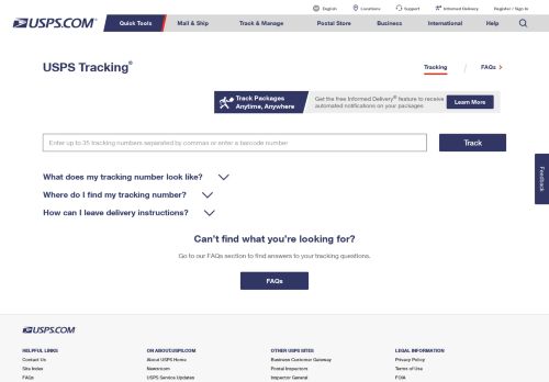 
                            5. USPS.com® - USPS Tracking®