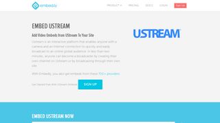 
                            11. UStream Embed Provider | Embedly