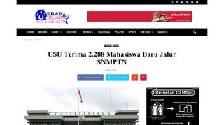 
                            12. USU Terima 2.288 Mahasiswa Baru Jalur SNMPTN | medanbicara.com