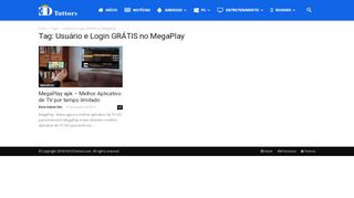 
                            11. Usuário e Login GRÁTIS no MegaPlay - ED Tuttors