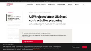 
                            11. USW rejects latest US Steel contract offer, preparing counterproposal ...