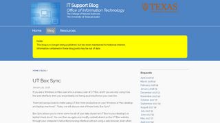 
                            5. UT Box Sync | IT Support Blog