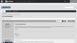 
                            1. UT3 Online Multiplayer - Unreal Tournament Forums - Epic Games