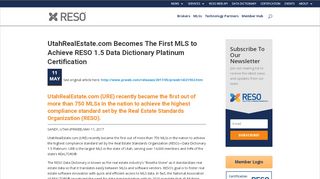 
                            9. UtahRealEstate.com Becomes The First MLS to Achieve RESO 1.5 ...
