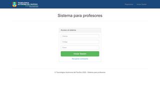 
                            4. UTAP - Sistema para Profesores