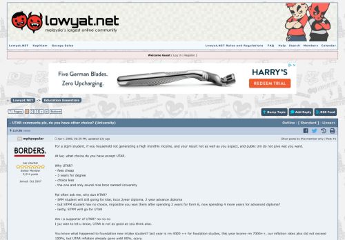
                            10. UTAR comments plz - Lowyat Forum - Lowyat.NET
