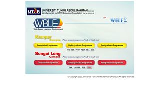 
                            7. UTAR WBLE: Login to the site