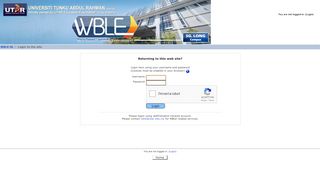 
                            9. UTAR WBLE SG. LONG CAMPUS: Login to the site