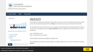 
                            4. Utenti UniTS – eduroam UniTS