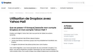 
                            4. Utilisation de Dropbox avec Yahoo Mail - Aide de Dropbox