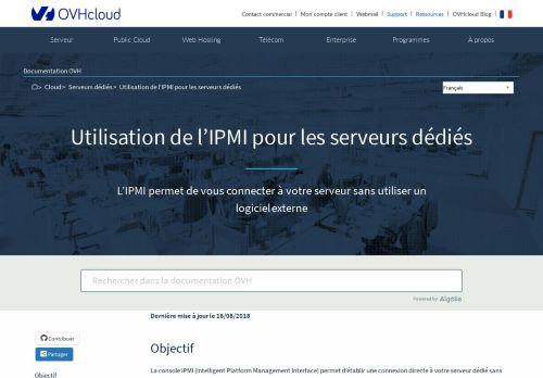 
                            2. Utilisation de l'IPMI pour les serveurs dédiés | Documentation OVH