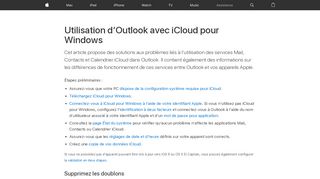 
                            6. Utilisation d'Outlook avec iCloud pour Windows - Assistance Apple
