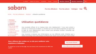 
                            8. Utilisation quotidienne | sabam.be