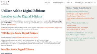 
                            5. Utiliser Adobe Digital Editions – Aide TEA