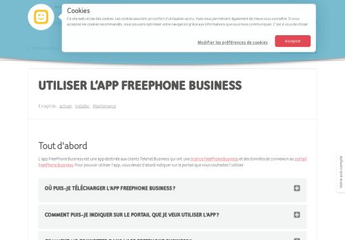 
                            3. Utiliser l'appli FreePhone Business - Telenet