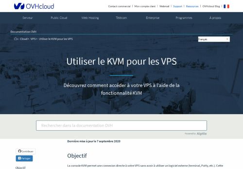 
                            1. Utiliser le KVM pour les VPS | Documentation OVH - Guides OVH