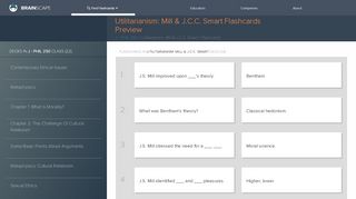 
                            11. Utilitarianism: Mill & J.C.C. Smart Flashcards by | Brainscape