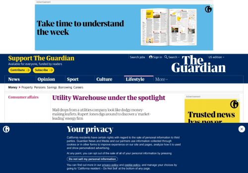 
                            3. Utility Warehouse under the spotlight | Money | The Guardian