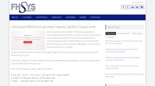 
                            13. Utilizando MEGA em servidor Ubuntu 16.04 LTS pelo shell - FHSYS ...