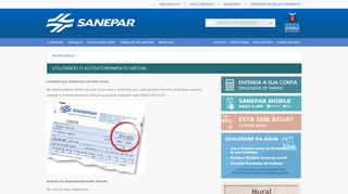 
                            6. Utilizando o Autoatendimento Virtual | Sanepar