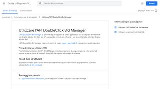 
                            7. Utilizzare l'API DoubleClick Bid Manager - Guida di Display & Video ...