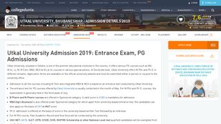 
                            10. Utkal University Bhubaneswar Admission 2019 - Collegedunia