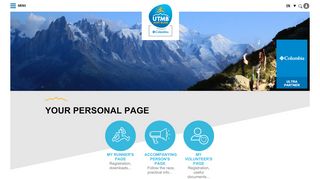 
                            2. UTMB® - Your personal page