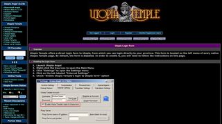 
                            8. Utopia Angel Help: Utopia Login - Utopia Temple